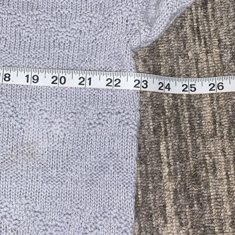 VTG Izod Womens Large Pullover Knit Sweater Light Blue Long Sleeve‎ Crewneck USA